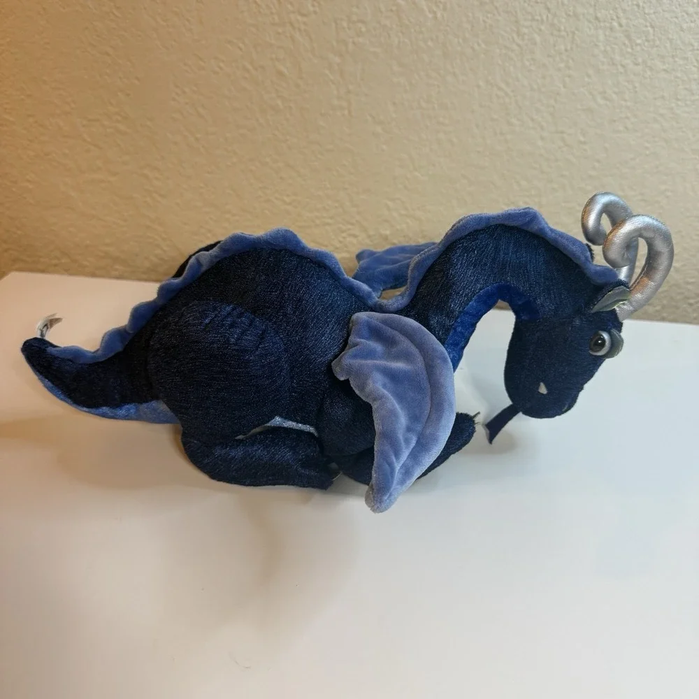 Manhattan Toy Renaissance Dragon Plush 2006 NWT Stuffed Animal Blue 18